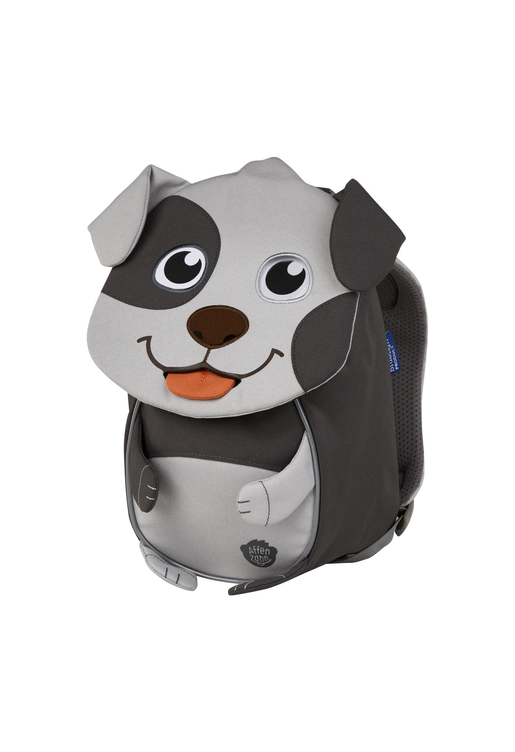 affenzahn-kleiner-freund-kindergarten-rucksack-hund-grau-f-r-1-3-jahre image 2