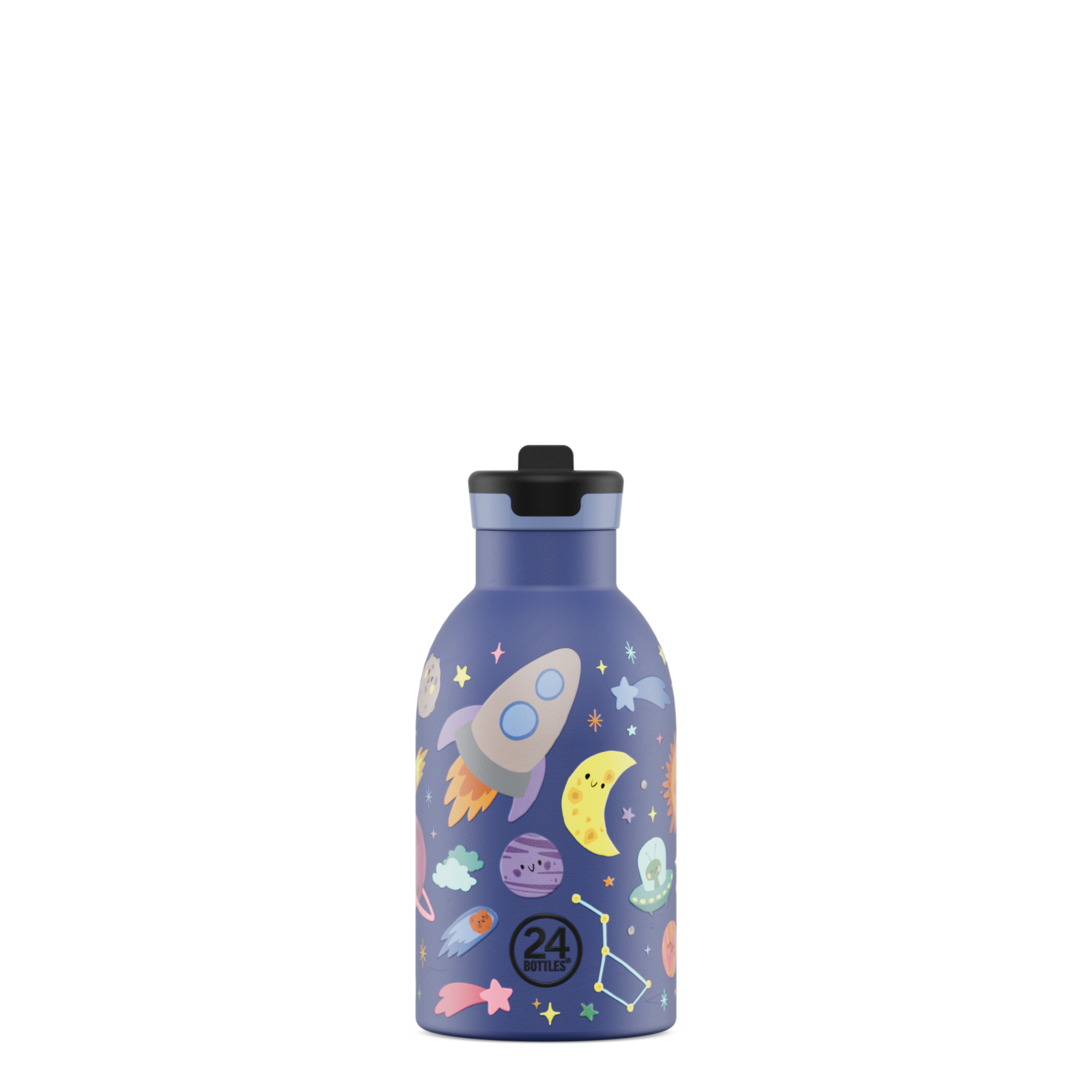 24bottles-kids-insulated-bottle-thermo-kinderflasche-space-friends-330-ml image 1