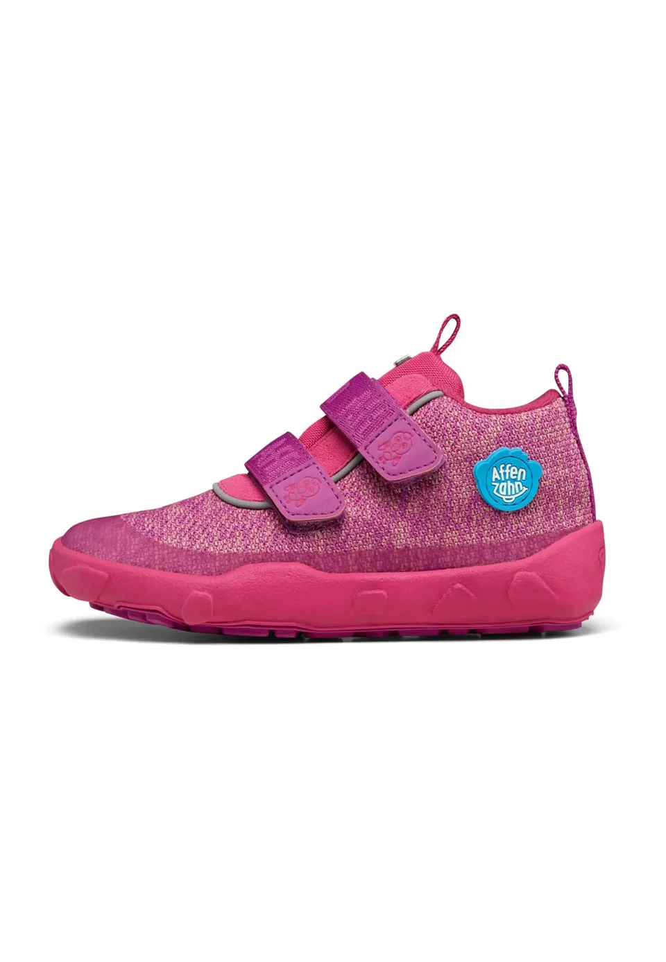 affenzahn-low-boot-knit-happy-bergangsschuh-flamingo-pink-wasserdicht-gr-21-32 image 1