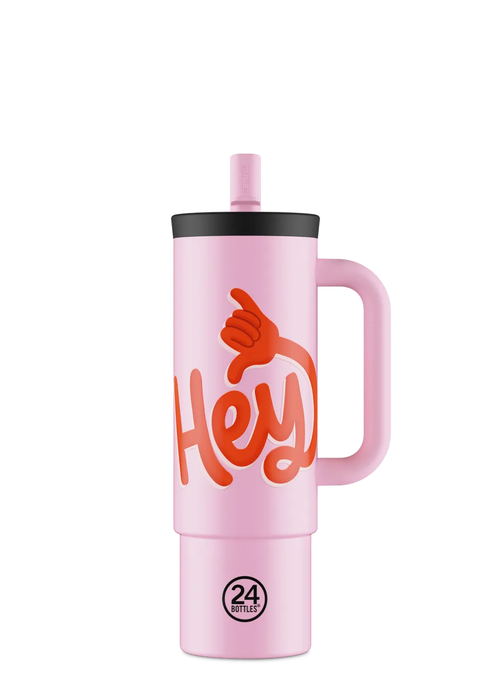24bottles-straw-cup-hey-pink-isolier-trinkbecher-800-ml image 1