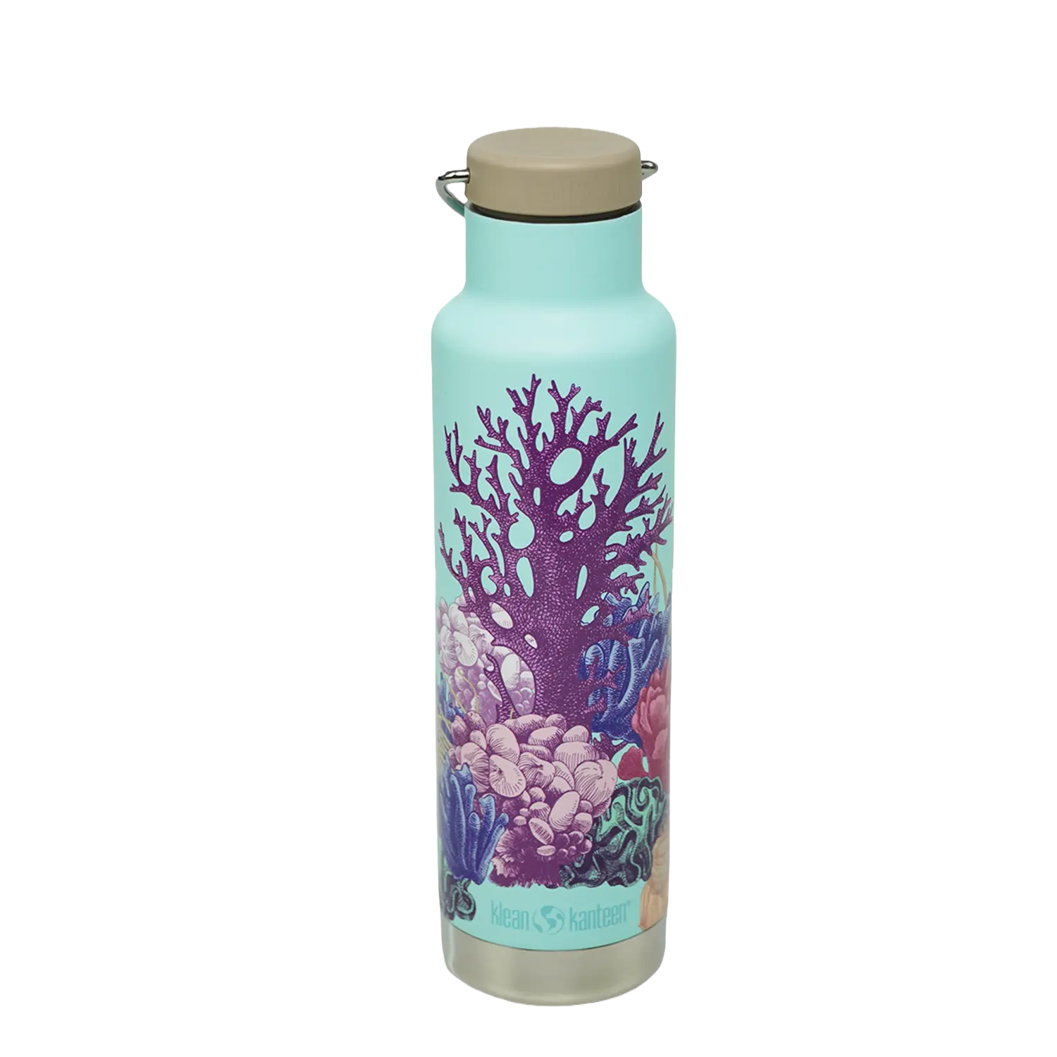 klean-kanteen-classic-edelstahl-isolierflasche-ocean-day-592-ml-loop-cap image 1