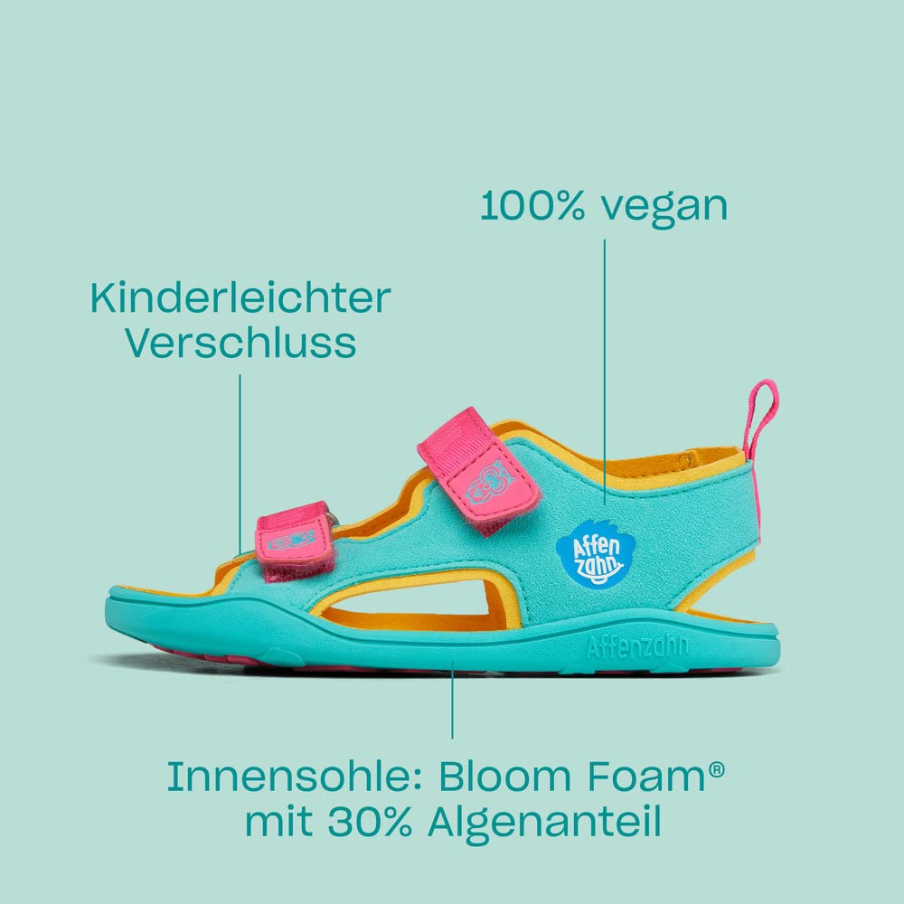 affenzahn-sandale-vegan-airy-tiger-yellow-barfu-sandale-kinder image 2