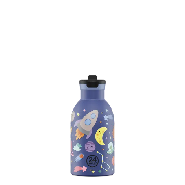 24bottles-kids-insulated-bottle-thermo-kinderflasche-space-friends-330-ml image 1