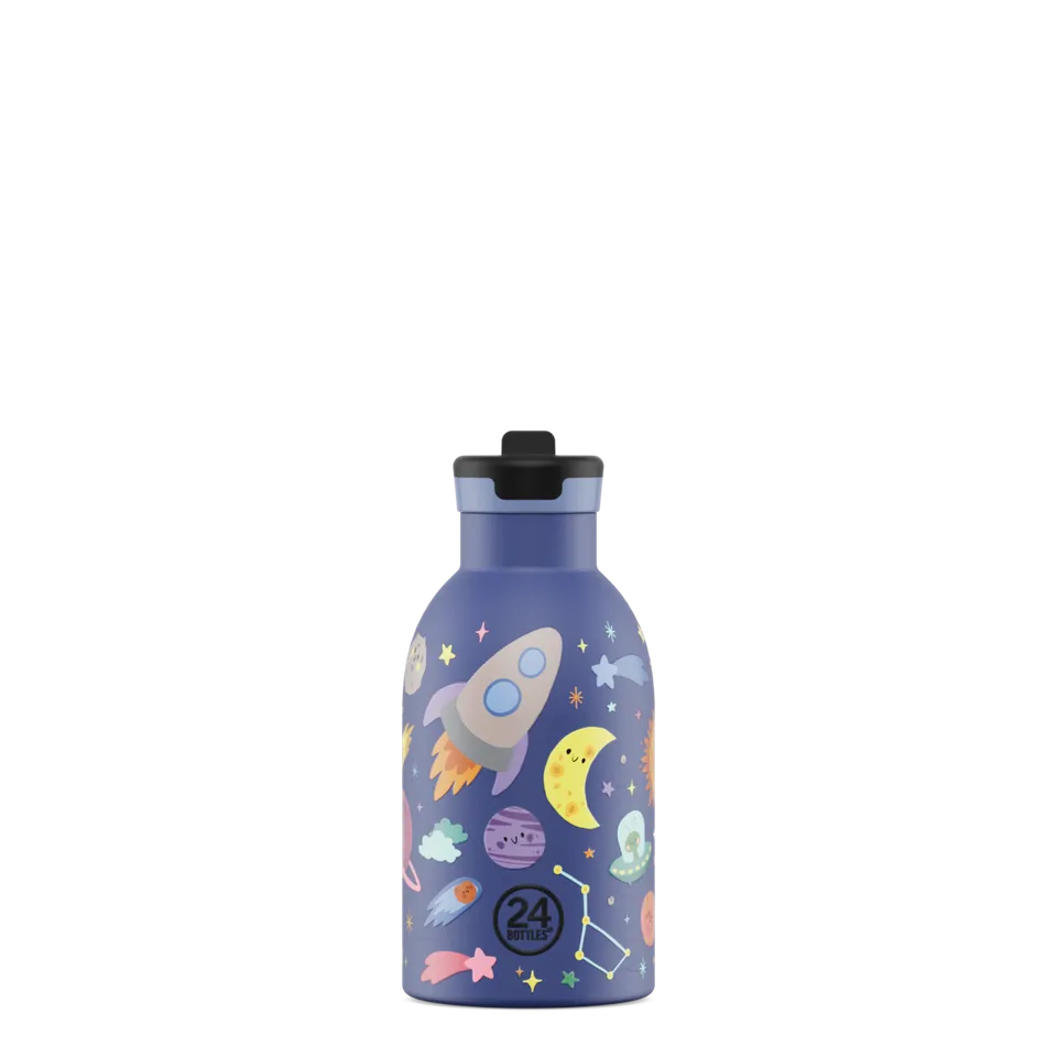 24bottles-kids-insulated-bottle-thermo-kinderflasche-space-friends-330-ml image 1