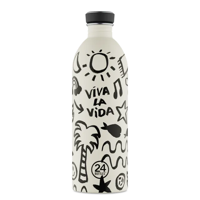 24bottles-urban-bottle-viva-la-vida-1000-ml-trinkflasche image 1