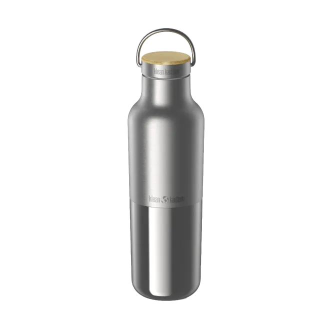 klean-kanteen-rise-reflect-edelstahl-isolierflasche-592-ml-mit-bambus-loop-cap image 1