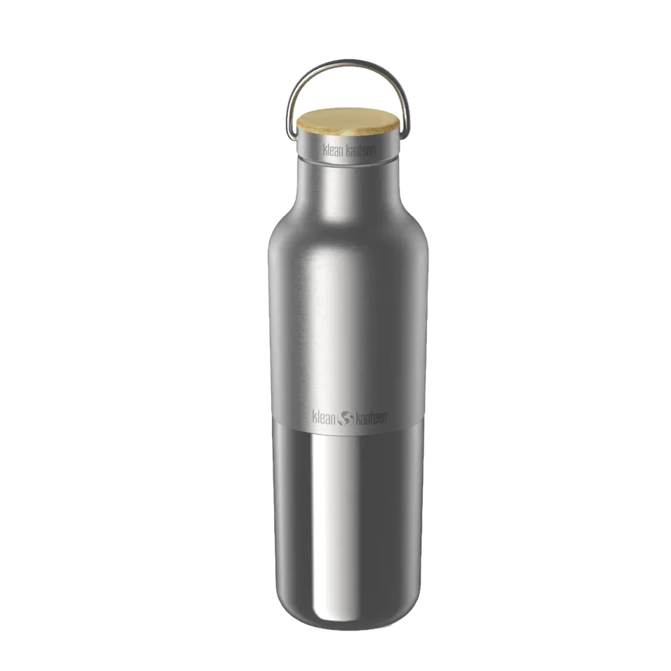 klean-kanteen-rise-reflect-edelstahl-isolierflasche-592-ml-mit-bambus-loop-cap image 1