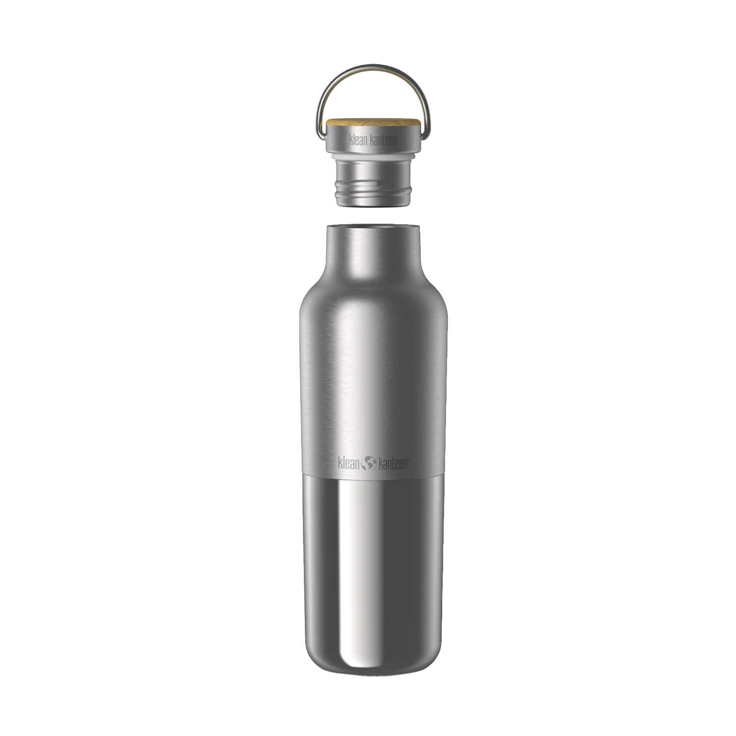 klean-kanteen-rise-reflect-edelstahl-isolierflasche-592-ml-mit-bambus-loop-cap image 3