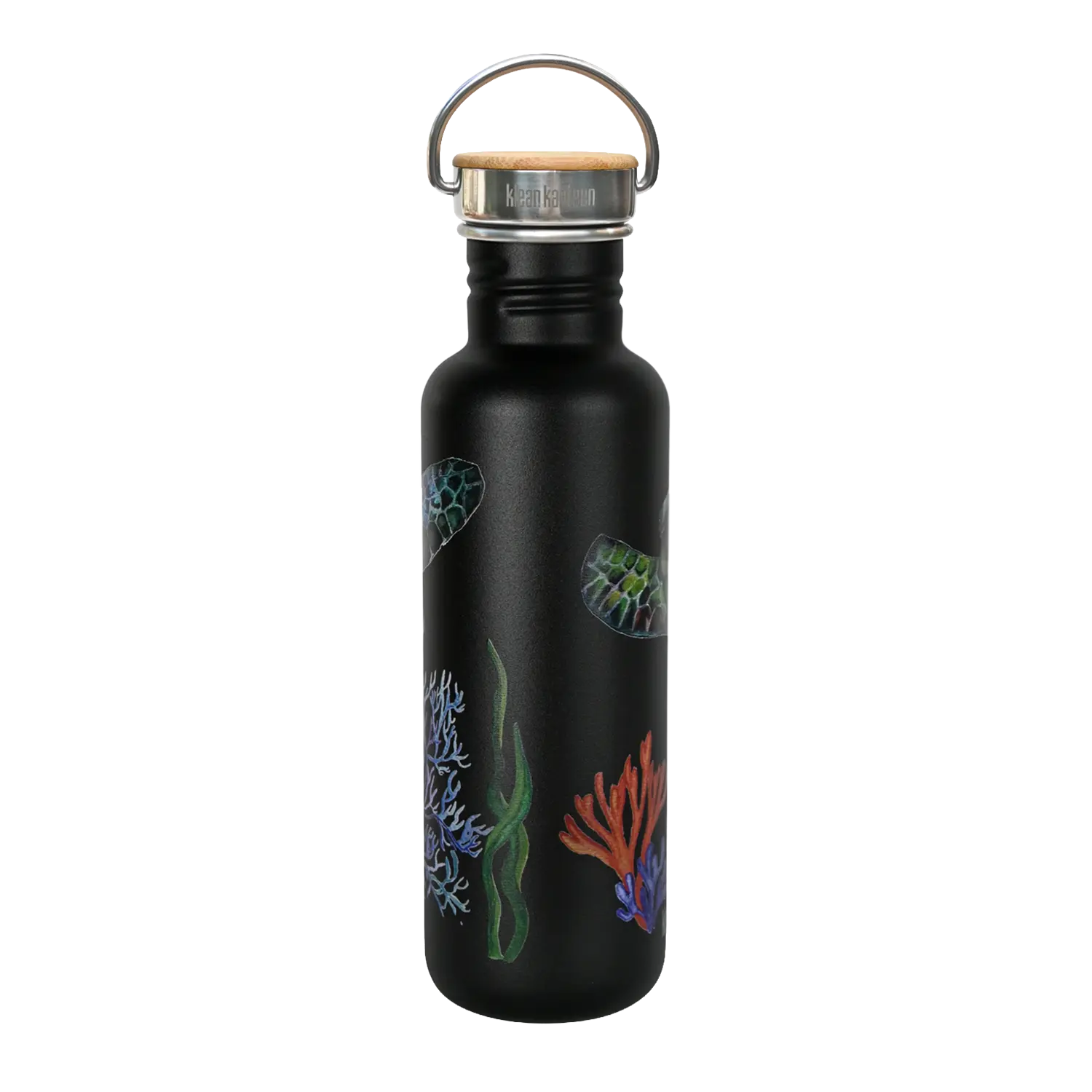 klean-kanteen-classic-edelstahl-trinkflasche-turtle-foundation-800-ml-bambus-sch image 5