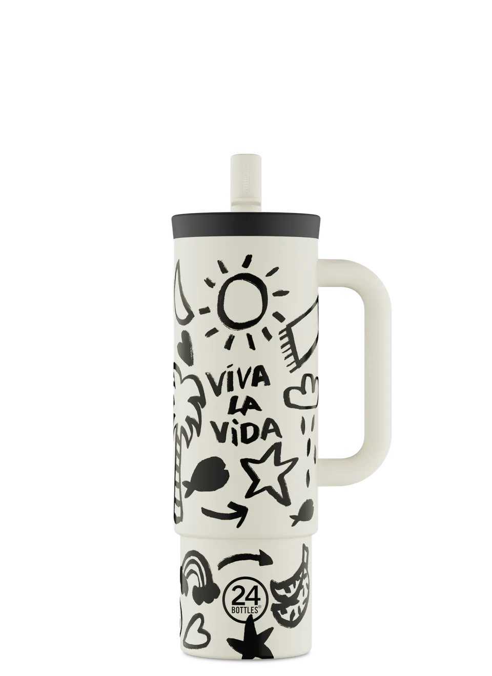24bottles-straw-cup-viva-la-vida-800-ml-isolier-trinkflasche-mit-strohhalm image 1