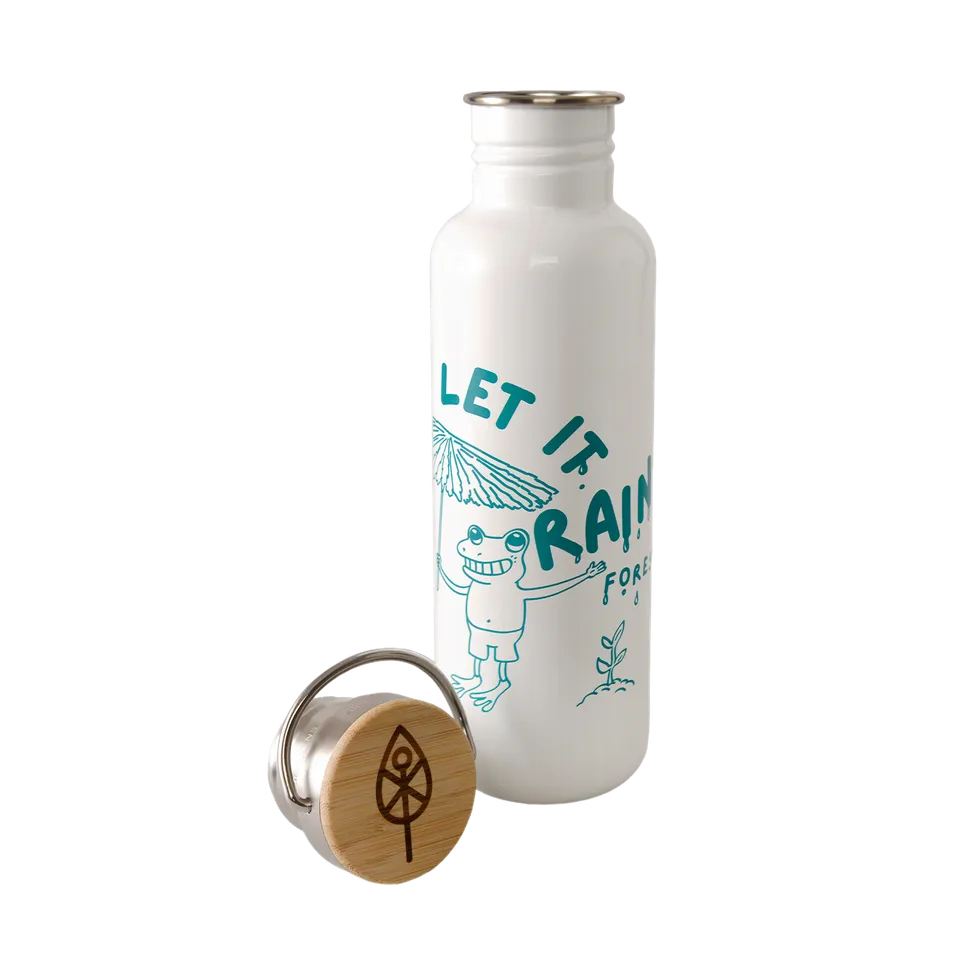 klean-kanteen-classic-trinkflasche-800-ml-let-it-rain-forest-mit-bambus-verschlu image 1