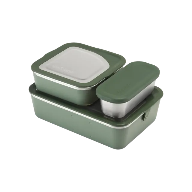 klean-kanteen-rise-3er-set-edelstahl-lunchbox-1626ml-ineinander-stapelbar image 1