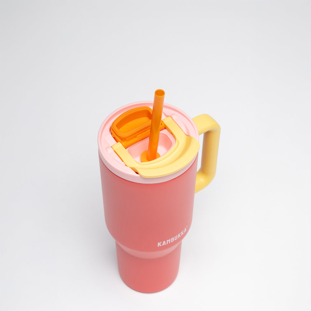 kambukka-rio-tumbler-950-ml-mit-strohhalm-pink-papaya image 4