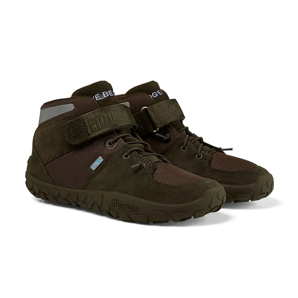 affenzahn-wintersneaker-leder-dreamer-olive-wasserdichter-barfu-schuh image 1