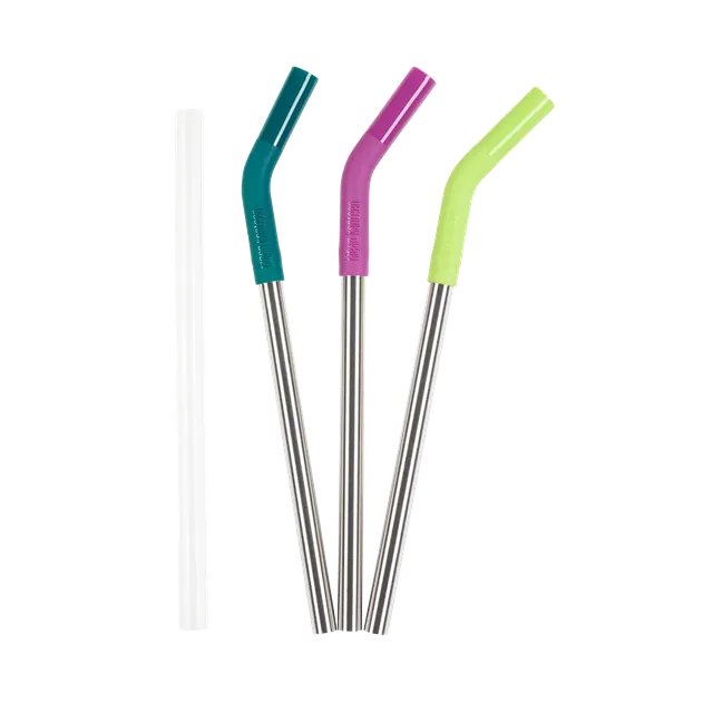 klean-kanteen-edelstahl-trinkhalme-10mm-3er-set-mit-silikon-mundst-ck image 1