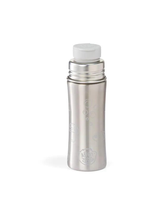 affenzahn-edelstahl-trinkflasche-330-ml-koala-grau-bpa-freie-kinderflasche-mit-s image 1
