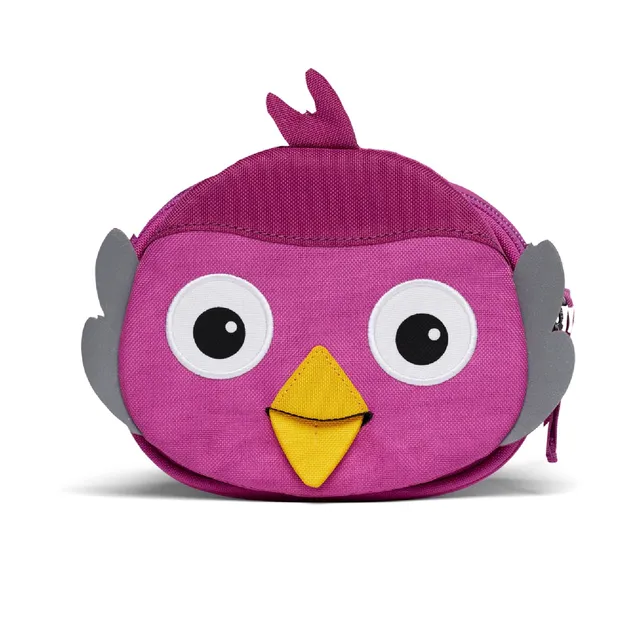 affenzahn-kleiner-freund-lenkertasche-vogel-lila-mit-kletthalterung image 1