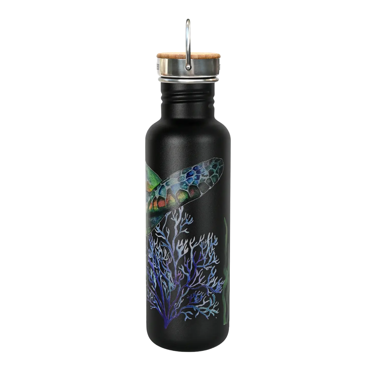 klean-kanteen-classic-edelstahl-trinkflasche-turtle-foundation-800-ml-bambus-sch image 4