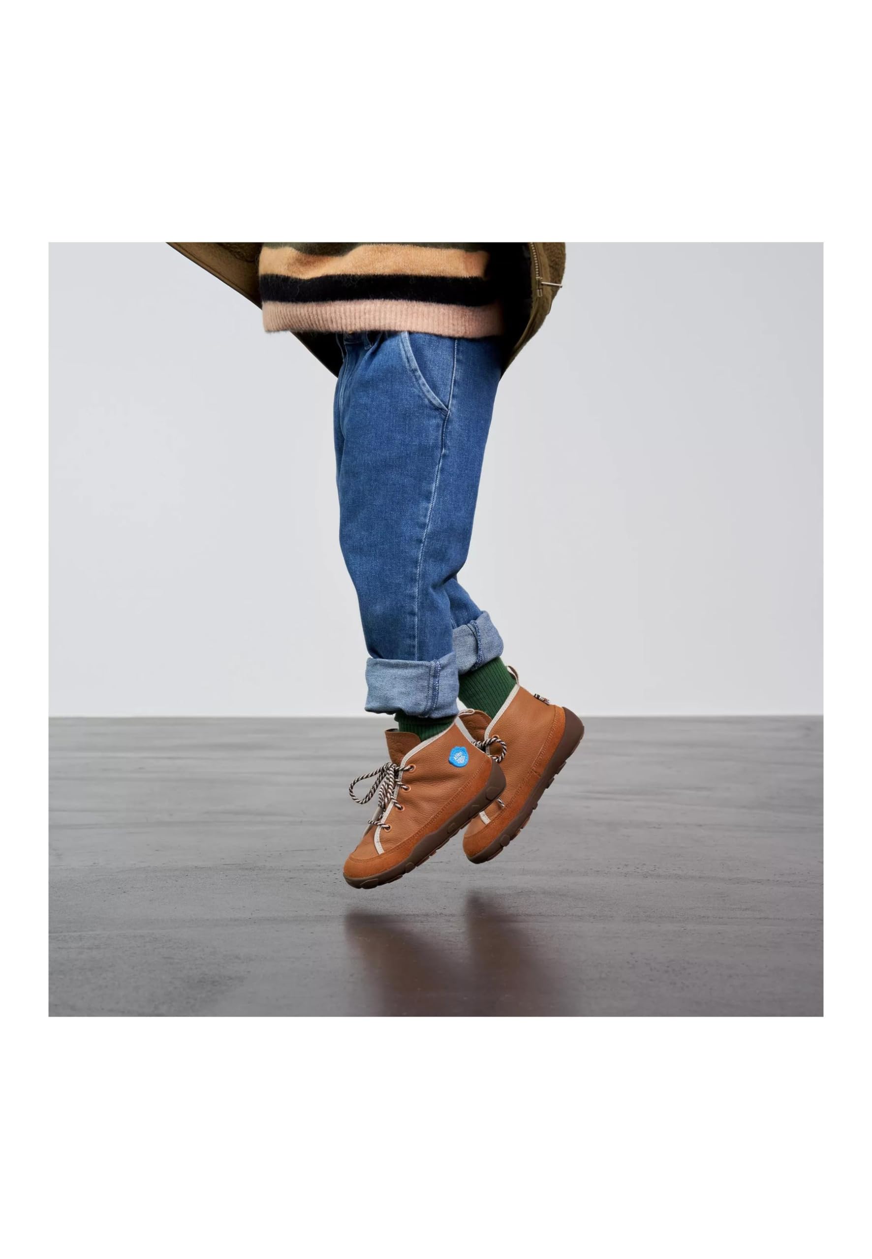 affenzahn-winterschuh-leder-easy-reflektierend-mit-schaffell-gr-e-21-32 image 2