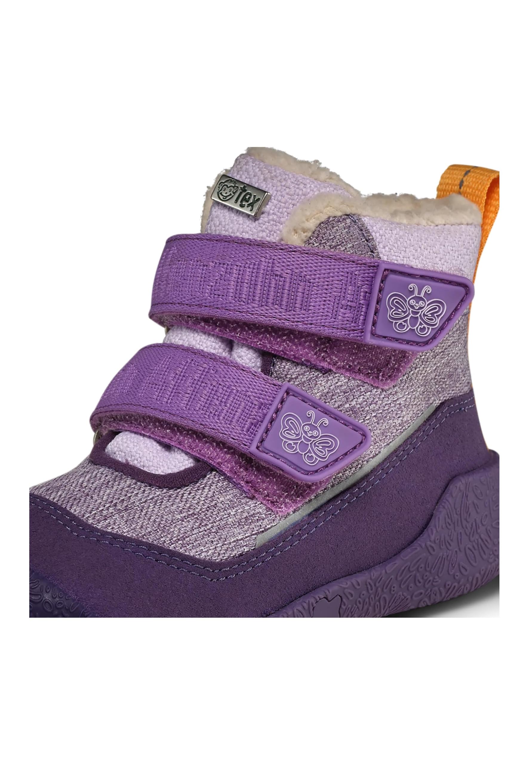 affenzahn-vegan-snuggy-lauflern-winterstiefel-schmetterling-lila-gr-e-19-25 image 8