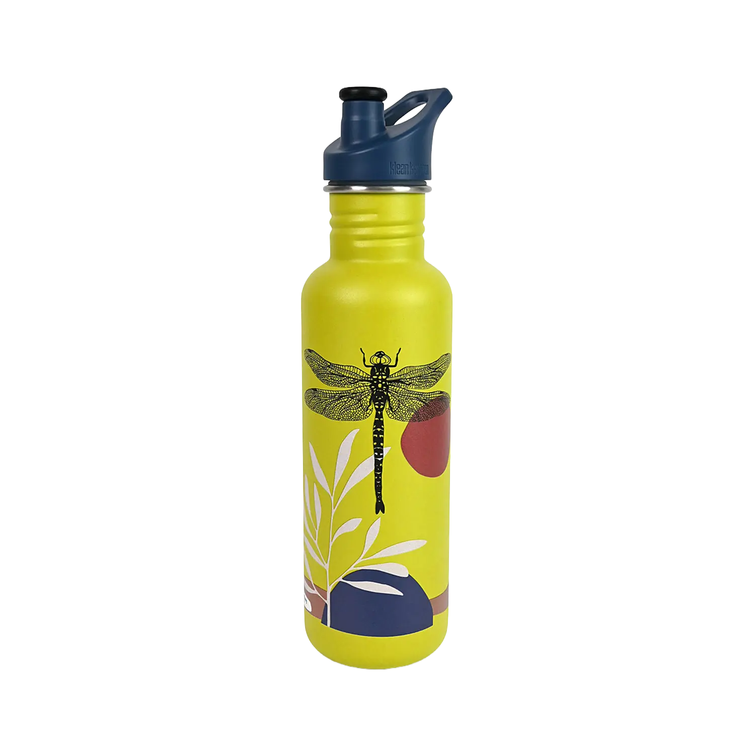 klean-kanteen-classic-greensurance-libelle-edition-edelstahl-trinkflasche-800ml- image 1