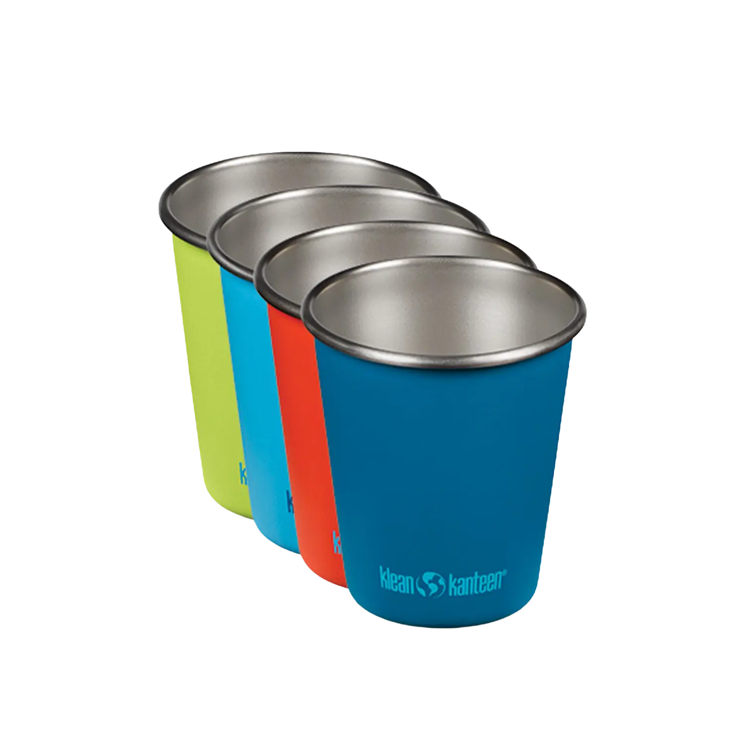 klean-kanteen-pint-cup-dragon-tails-trinkbecher-296ml-4er-set-edelstahl image 1