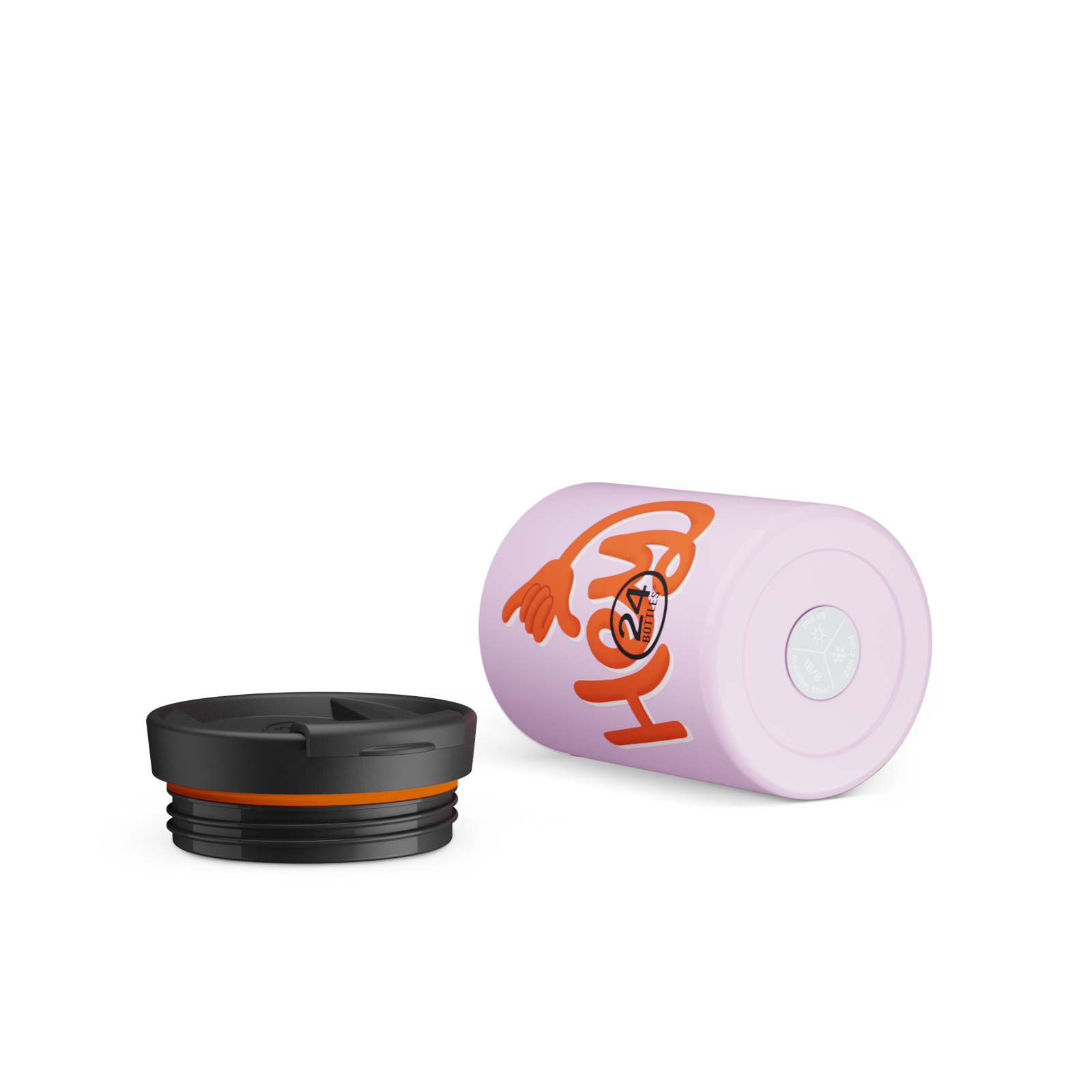 24bottles-travel-tumbler-isolierbecher-hey-pink-350-ml image 2