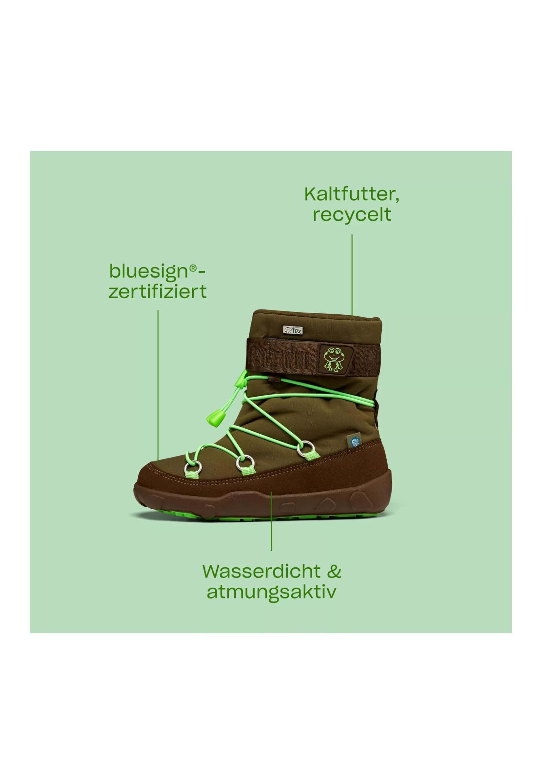 affenzahn-schneestiefel-vegan-snowy-gr-n-wasserdicht-gr-21-32 image 2