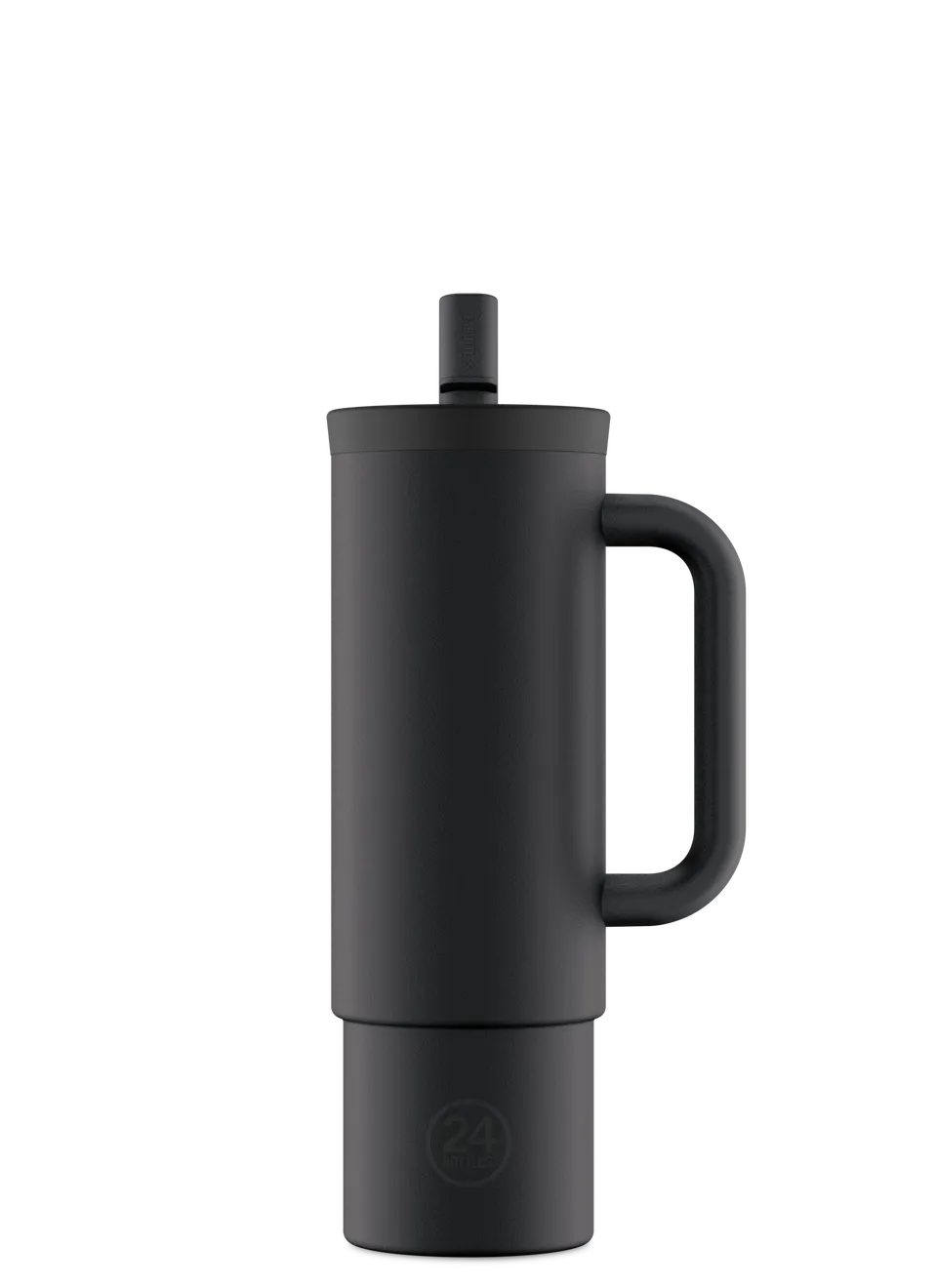 24bottles-straw-cup-tuxedo-black-trinkbecher-800-ml-mit-strohhalm image 1