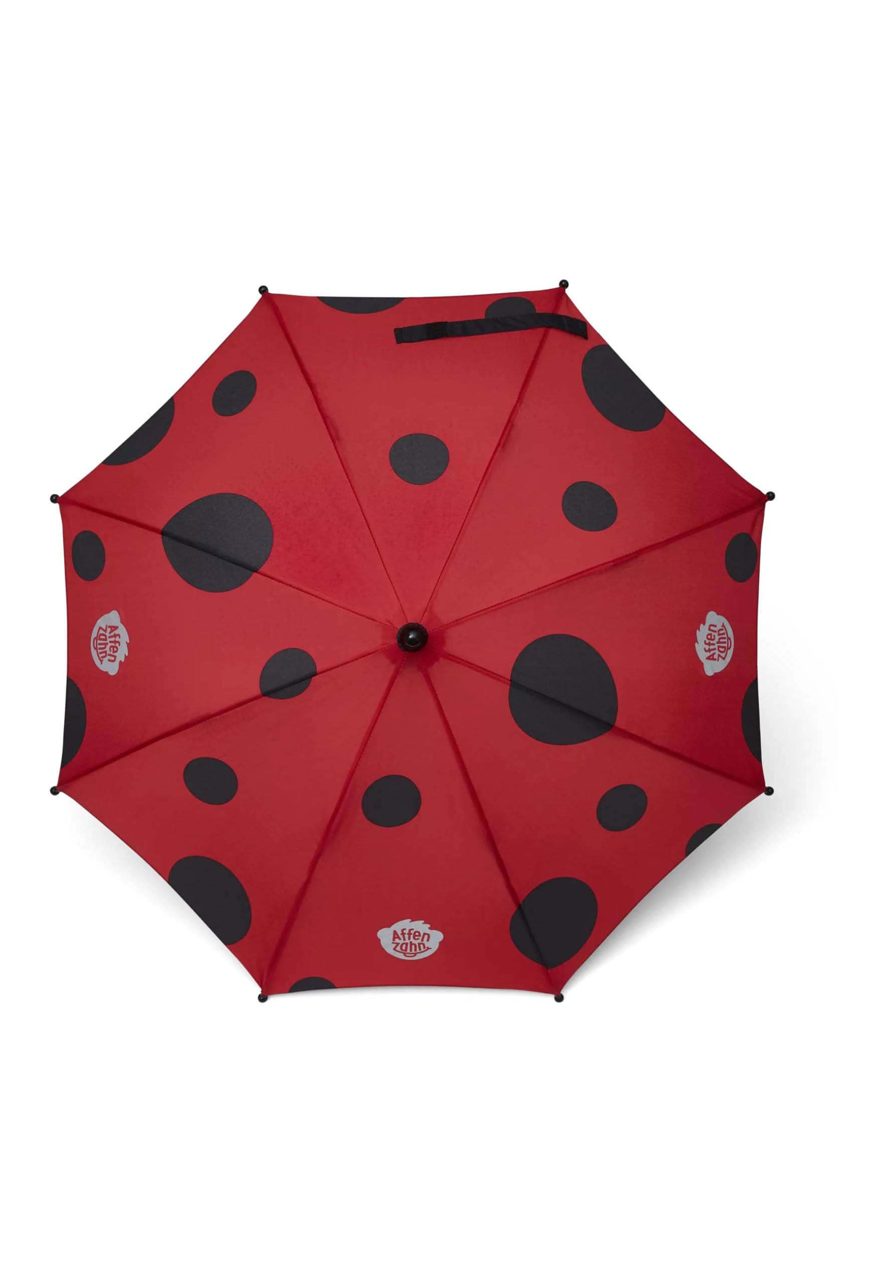 affenzahn-afz-umb-001-009-kinder-regenschirm-marienk-fer-rot-schwarz image 2