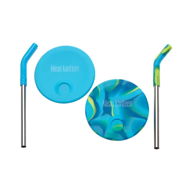 klean-kanteen-deckel-mit-trinkhalm-f-r-kid-cup-und-pint-cup-296ml-2er-set image 1