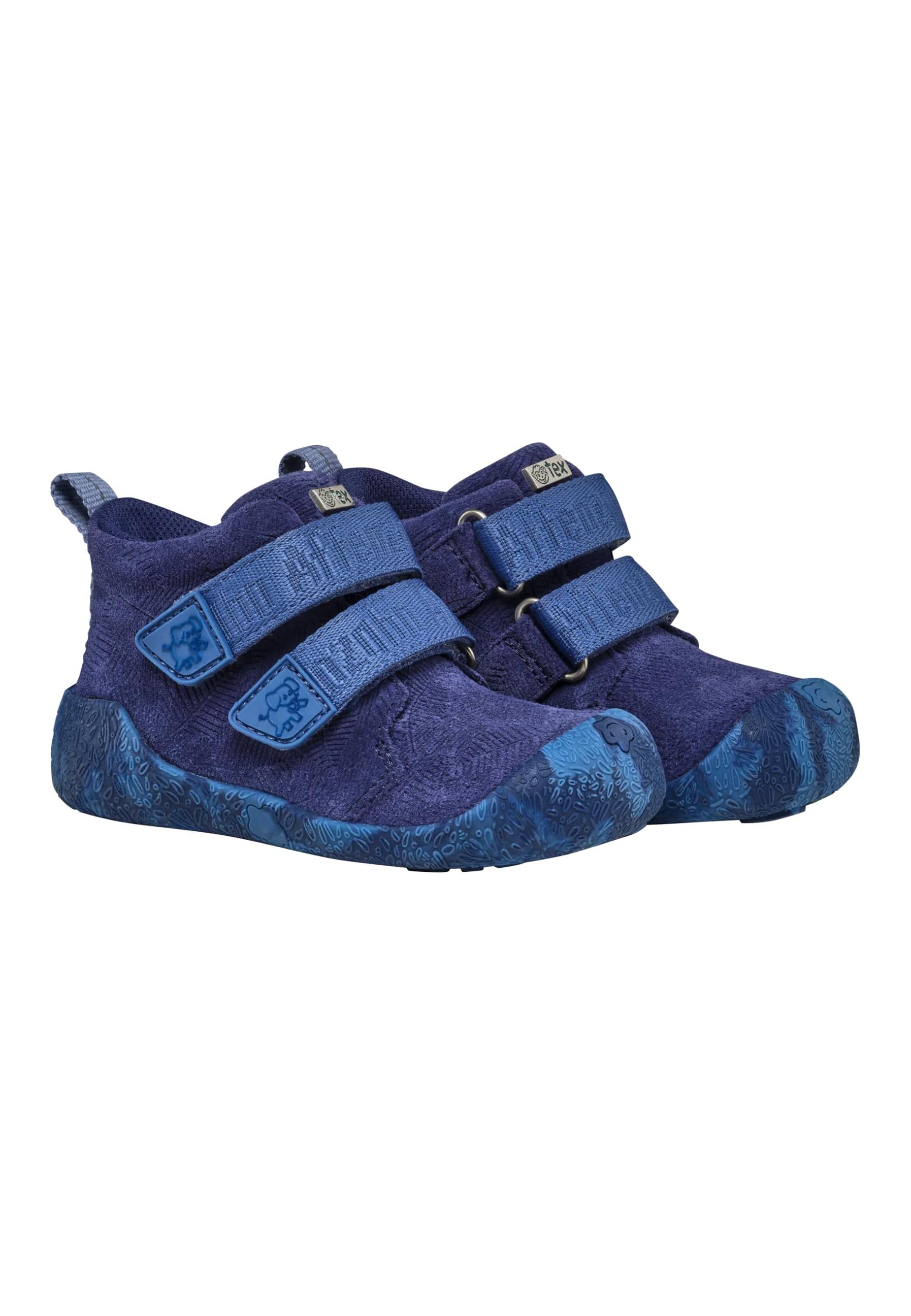 affenzahn-leder-talky-lauflern-bergangsschuh-elefant-blau-gr-e-19-25 image 2