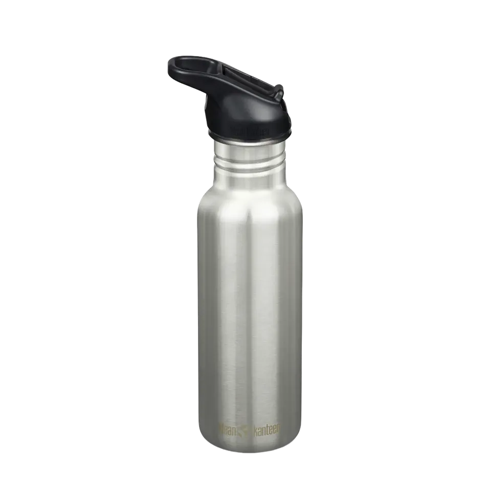 klean-kanteen-classic-edelstahl-trinkflasche-532-ml-flip-sport-cap image 1
