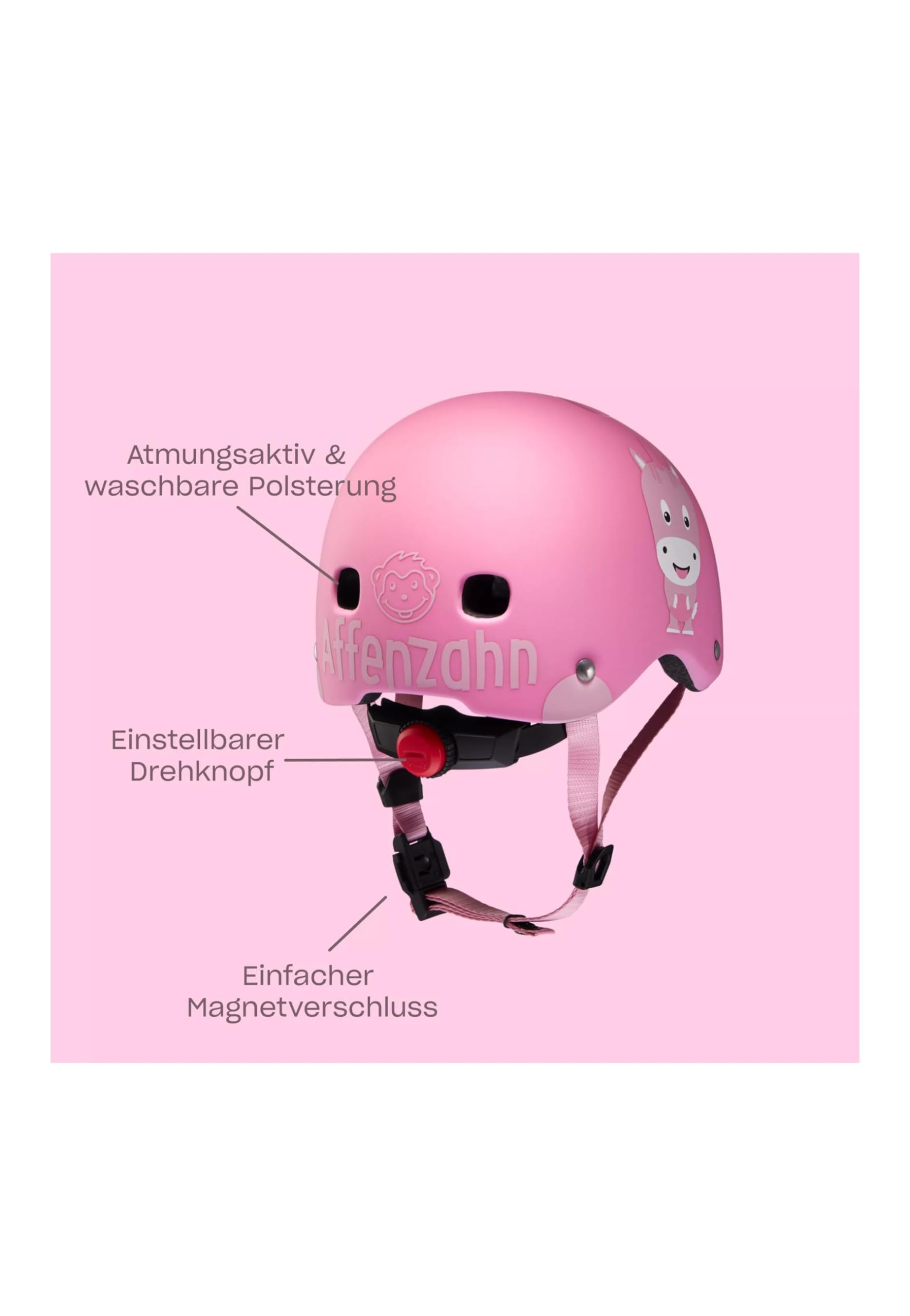 affenzahn-micro-fahrradhelm-einhorn-rosa-kinderhelm-multisport image 4