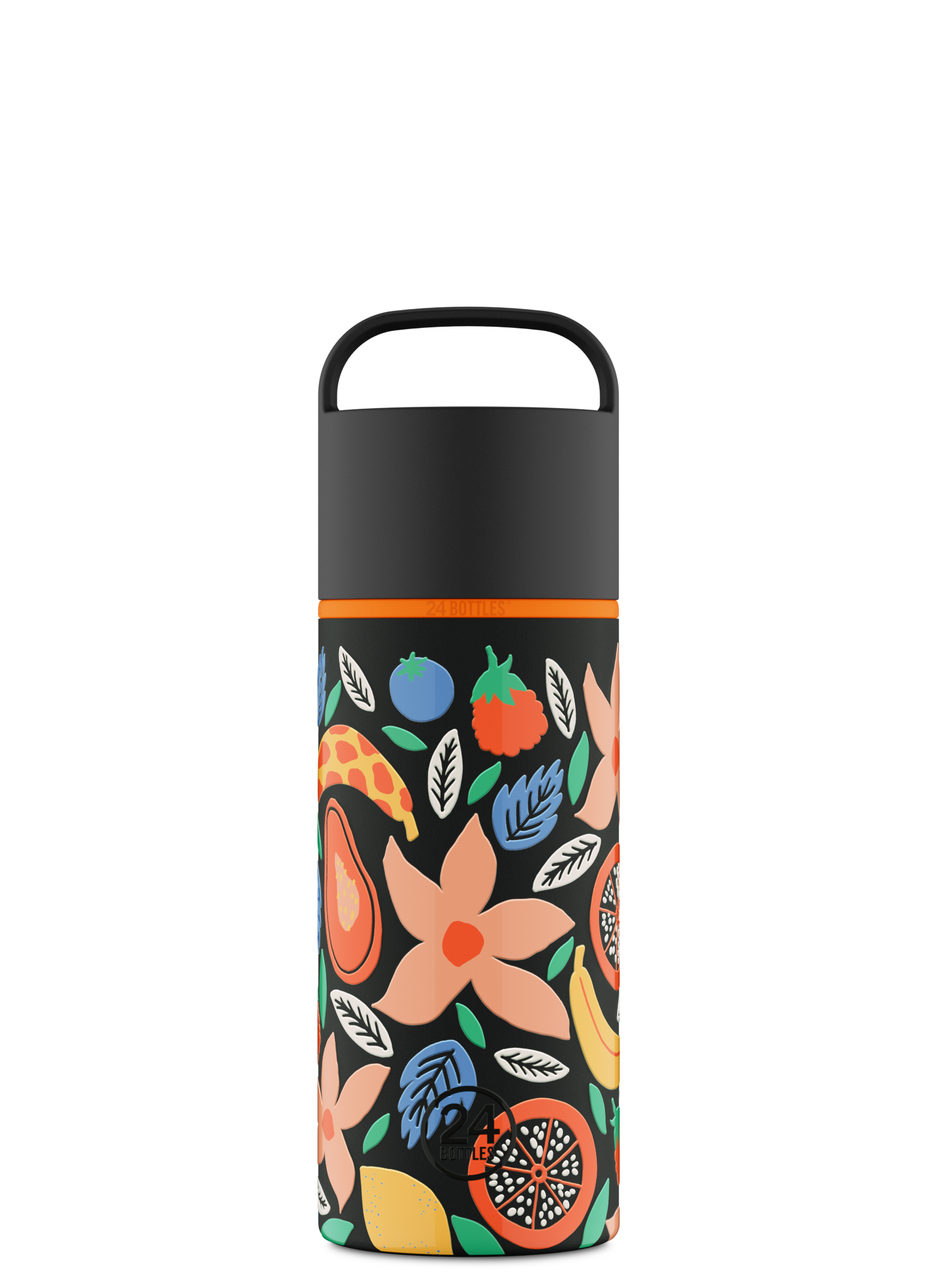 24bottles-spin-bottle-tropical-noir-730-ml-trinkflasche-mit-griff image 1