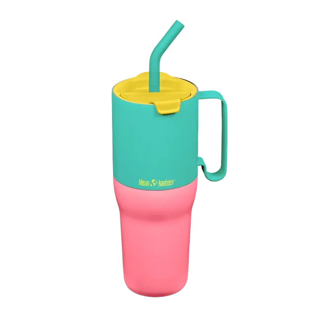 klean-kanteen-rise-tumbler-kaleidoscope-1064ml-mit-flip-lid-deckel-und-trinkhalm image 1