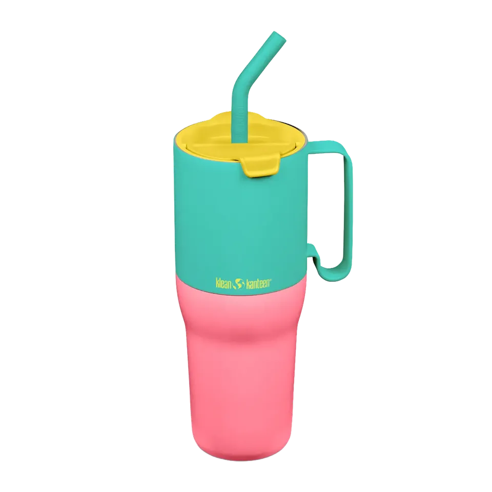 klean-kanteen-rise-tumbler-kaleidoscope-1064ml-mit-flip-lid-deckel-und-trinkhalm image 1