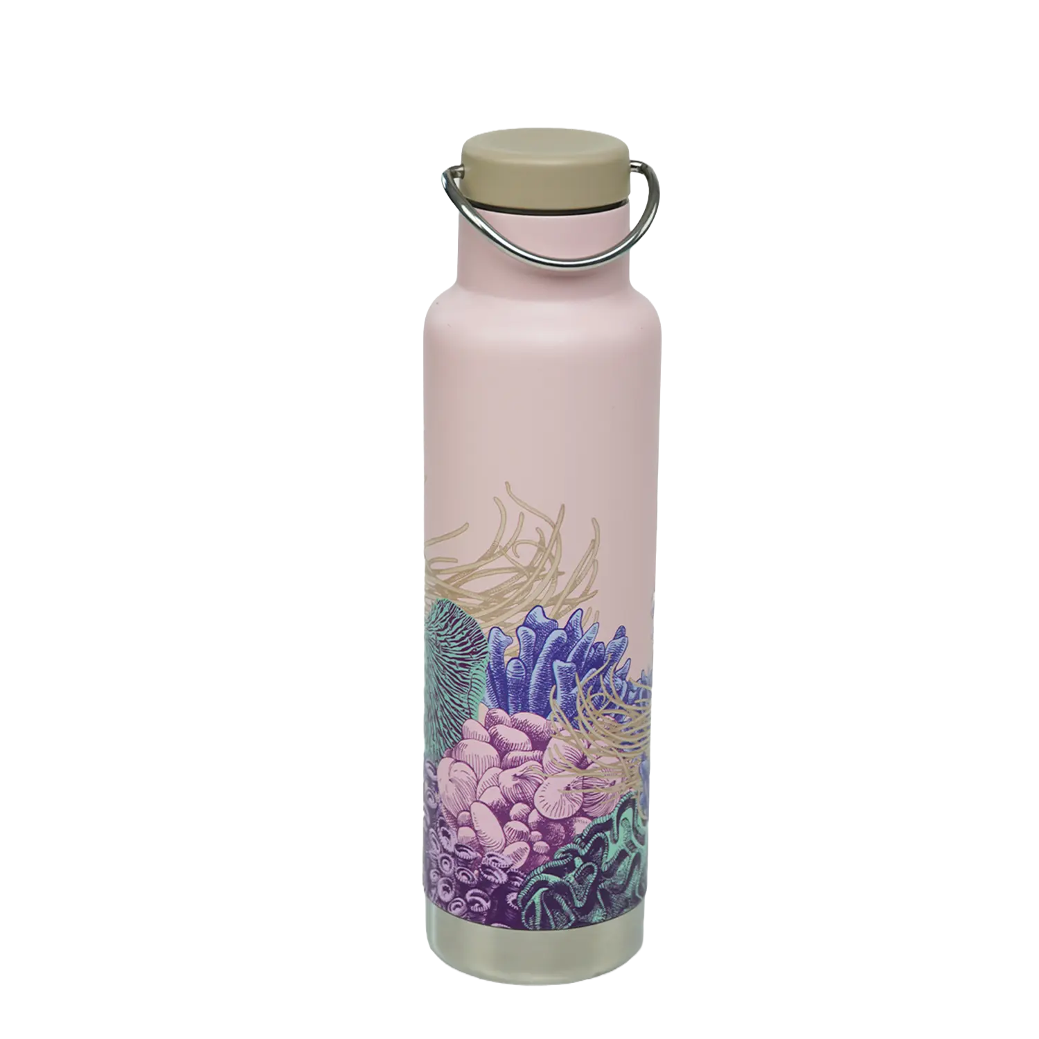 klean-kanteen-classic-ocean-day-592-ml-edelstahl-isolierflasche-mit-loop-cap image 2