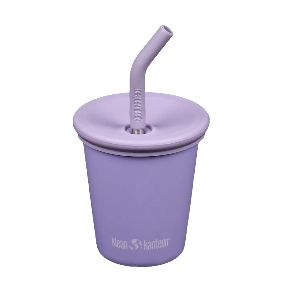 klean-kanteen-kid-cup-296ml-edelstahl-trinkbecher-mit-deckel-und-trinkhalm-2 image 1