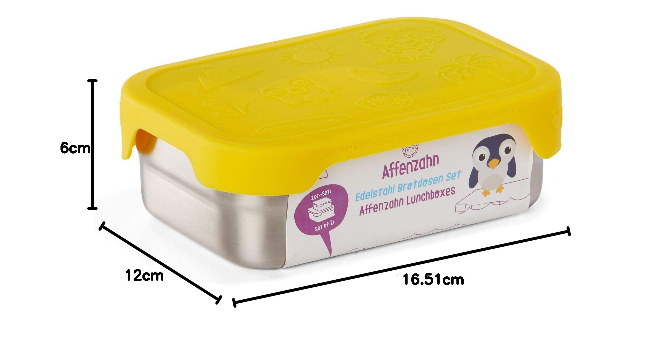affenzahn-edelstahl-brotdose-tiger-gelb-inkl-snack-box image 7