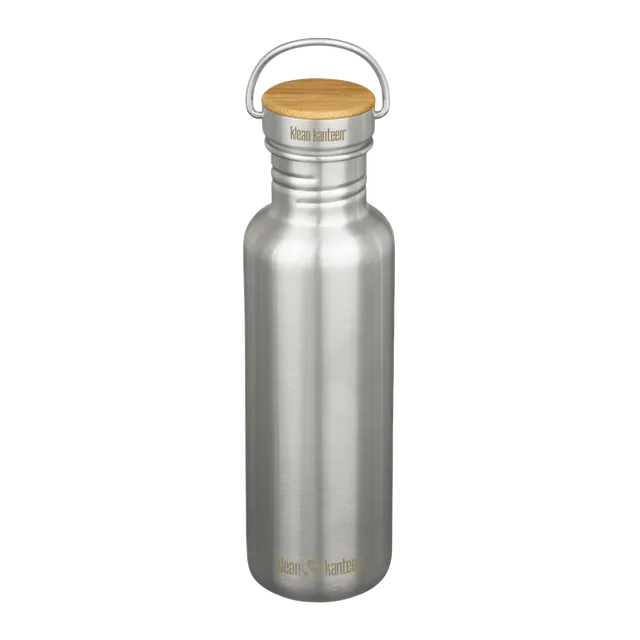 klean-kanteen-reflect-800ml-edelstahl-trinkflasche-mit-bambus-schraubverschluss image 1