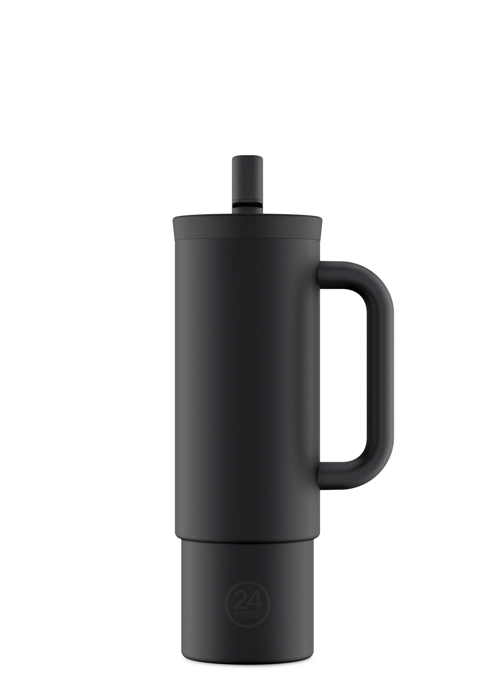 24bottles-straw-cup-tuxedo-black-trinkbecher-800-ml-mit-strohhalm image 1