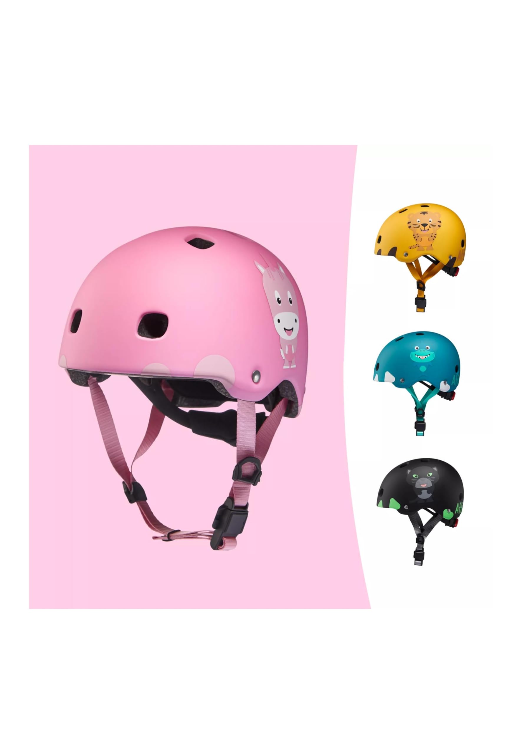 affenzahn-micro-fahrradhelm-einhorn-rosa-kinderhelm-multisport image 2