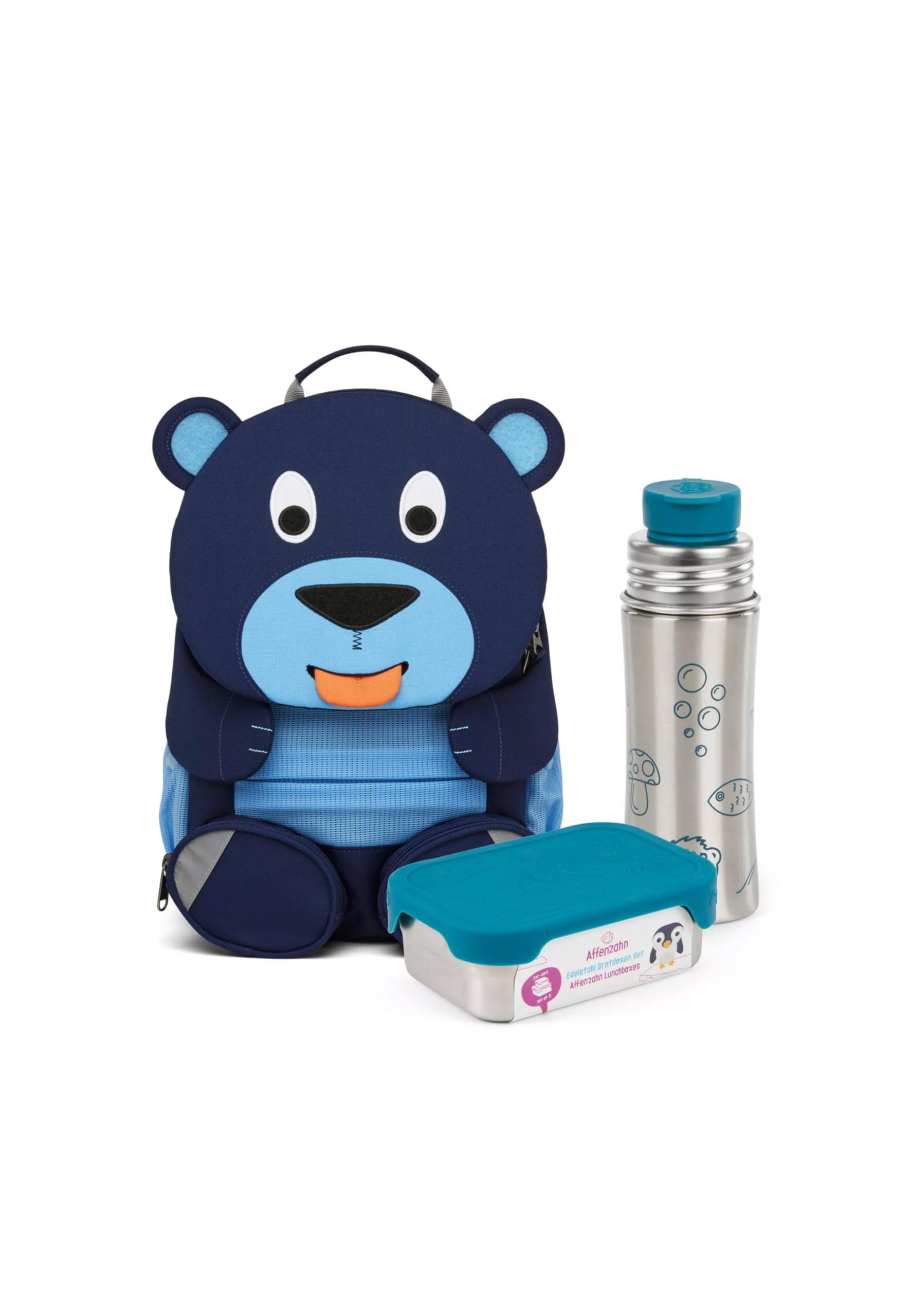 affenzahn-gro-er-freund-bundle-kita-rucksack-set-mit-trinkflasche-und-brotdose image 8