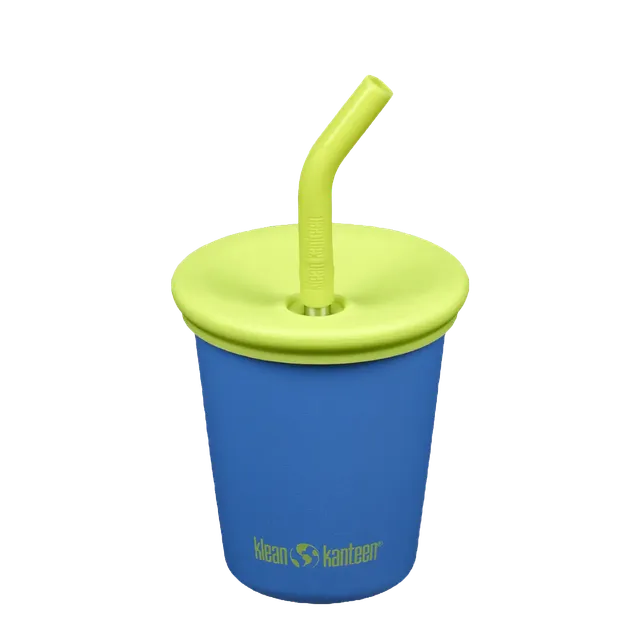 klean-kanteen-kid-cup-296ml-edelstahl-trinkbecher-mit-deckel-und-trinkhalm image 1
