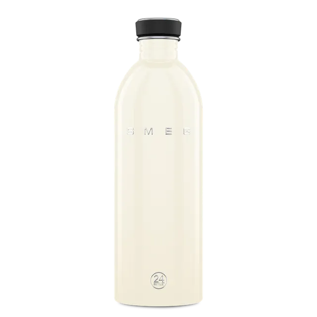 24bottles-urban-bottle-smeg-x-24bottles-cream-trinkflasche-1000-ml image 1