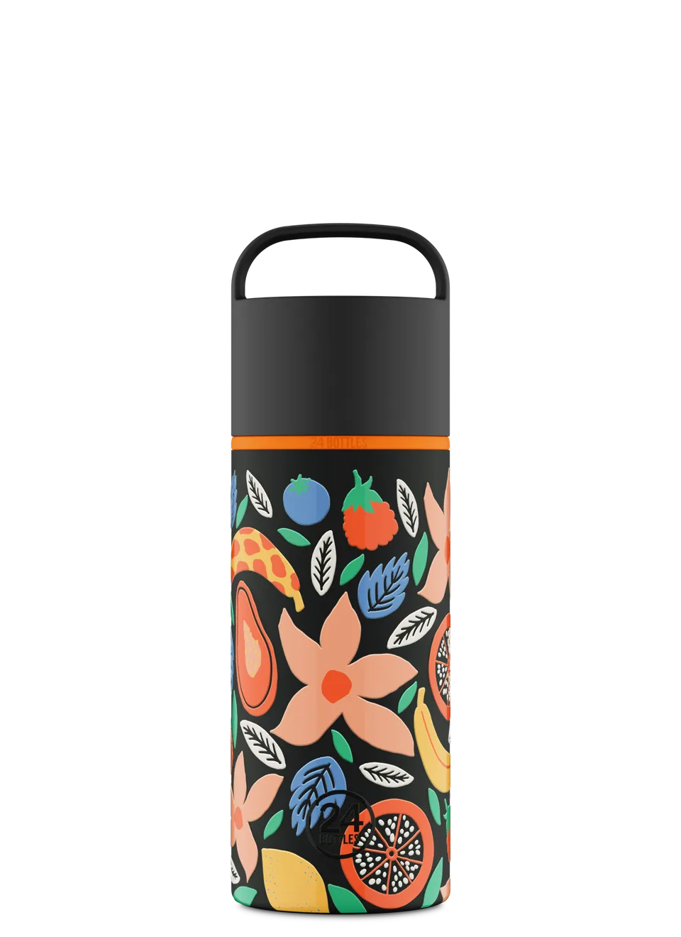 24bottles-spin-bottle-tropical-noir-730-ml-trinkflasche-mit-griff image 1