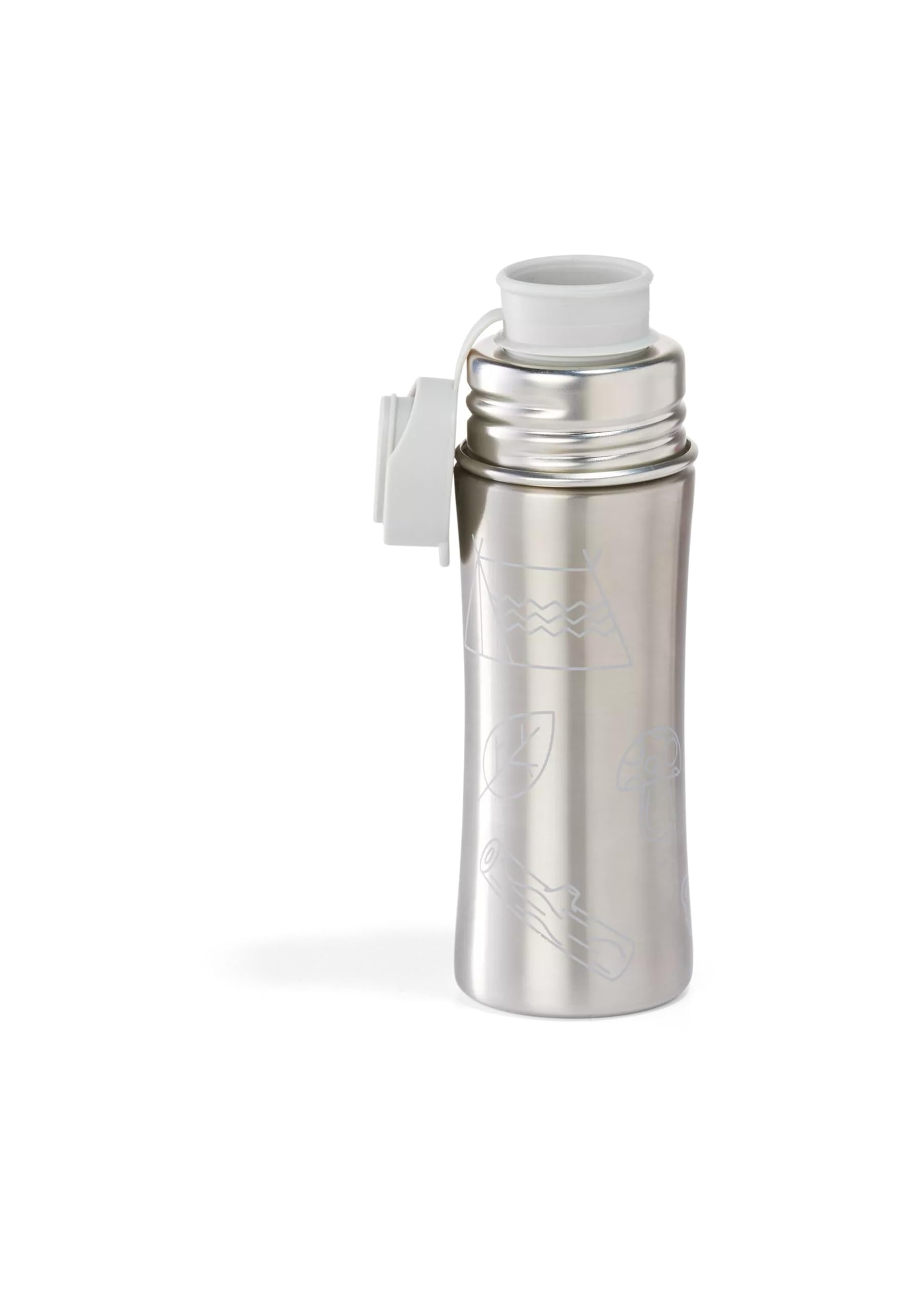 affenzahn-edelstahl-trinkflasche-330-ml-koala-grau-bpa-freie-kinderflasche-mit-s image 2