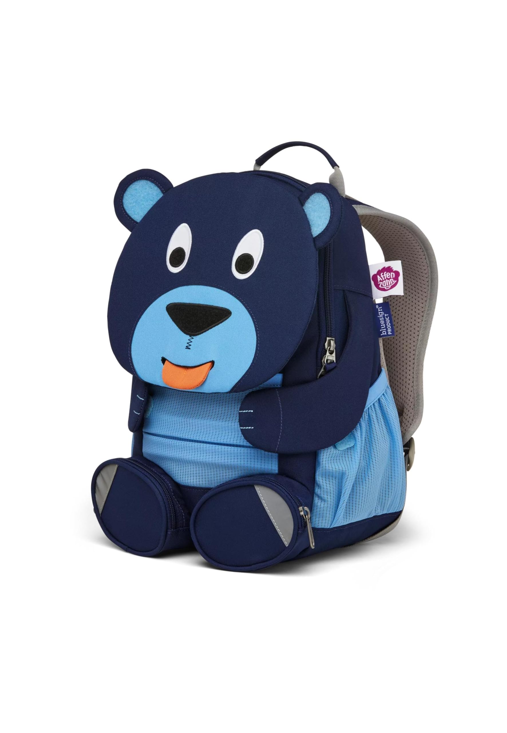 affenzahn-gro-er-freund-kinderrucksack-b-r-blau image 2