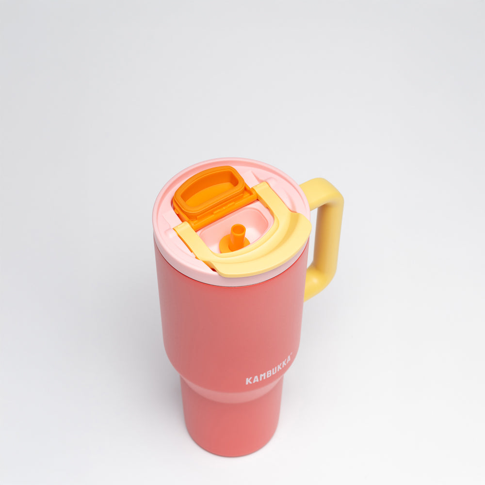 kambukka-rio-tumbler-950-ml-mit-strohhalm-pink-papaya image 7